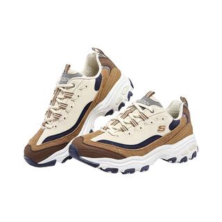 SKECHERS 斯凯奇 熊猫鞋系列 老爹鞋 轻便缓震 棕色 39码