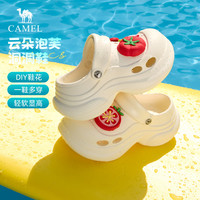 骆驼 洞洞鞋 女 L26M226049白色 偏小 35-36