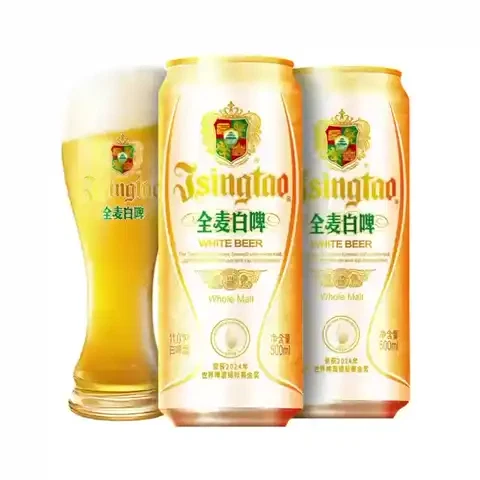 PLUS会员、今日必买：青岛啤酒 【超值购】精酿全麦白啤 500mL*12罐