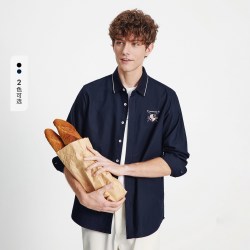 navigare 意大利小帆船纯棉男士衬衫外套