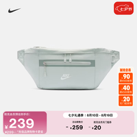 NIKE 实用腰包收纳拉链口袋时尚个性简约耐用NIKE DN2556 034浅银/浅银/白 均码