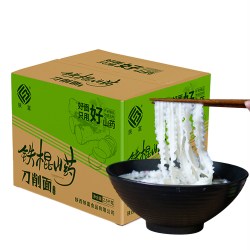 陕富 5斤正宗铁棍山药刀削面陕西劲道凉面早餐宽面条炒面批发整箱