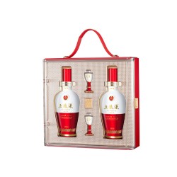 五粮液 1618又顺又发白酒礼盒52度500mL*2瓶正品