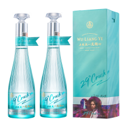 五粮液 一见倾心 29度500mLx2瓶低度微醺白酒