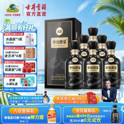 古井酒庄 古井贡酒 年份原浆古20 52度500mL*6瓶 高端白酒整箱