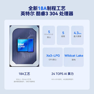 零刻 EQ mini 酷睿3-304U 12GB+512GB 迷你主机