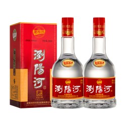 瀏陽河 浏阳河白酒红色经典浓香型500mL*2瓶喜酒送礼