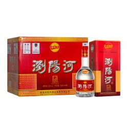 瀏陽河 浏阳河红色经典52度高度白酒500mL6瓶整箱口粮酒送礼