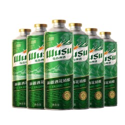 乌苏啤酒 乌苏秘酿新疆酒花系列精酿啤酒1L*6罐装啤酒整箱