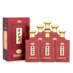 金沙 回沙酒 1963纪年酒 53度 500mL*6瓶整箱装贵州纯粮酱香型白酒