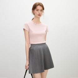 范思蓝恩 瘦瘦T极简正肩短袖女士T恤