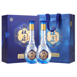 杜康 盛世酒礼盒52度500ml*2瓶浓香型白酒送长辈