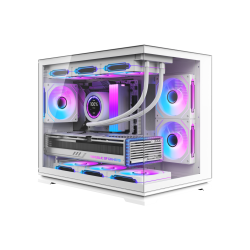 先马 Q98 AIR MINI 宽体海景房 白色 M-ATX机箱