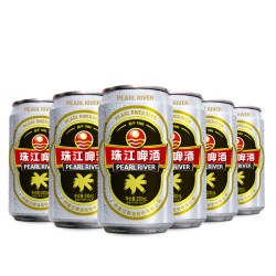 珠江啤酒 12度经典老珠江330ml啤酒整箱罐装批发特价官方正品