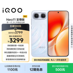 vivo iQOO Neo11 至尊版 16GB+256GB乘风 2K护眼超冠屏 9100mAh蓝海大电池 天玑9500M电竞游戏学生手机
