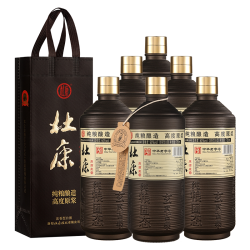 杜康 原酒库酒60度高度750ml*6瓶浓香型纯粮食白酒药材泡酒专用