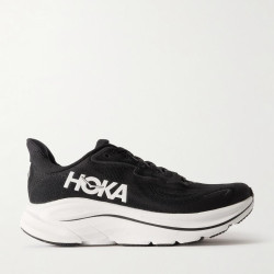 HOKA Clifton 10 Rubber-trimmed Jacquard-mesh Sneakers