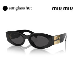 MIU MIU 太阳镜椭圆形女时尚墨镜高级感眼镜0MU 11WS 棕色镜片/玳瑁色镜腿4BW2Z1 54