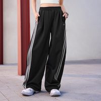 移动端：adidas 三条纹舞动系列潮流休闲宽松运动裤香蕉裤扭扭裤女