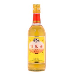 古越龙山 陈年桂花酒500ml瓶装青梅水果甜酒酿女士低度微醺梅子酒