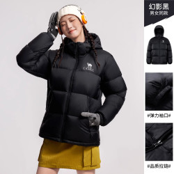 骆驼 女装小太阳羽绒服男女款冬加厚短款面包服外套官方旗舰店正品