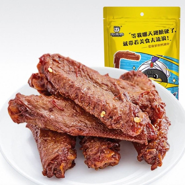 周黑鸭 全卤味鸭翅锁骨鸭脖 甜辣味 145g*1袋