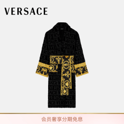 VERSACE 情侣家居棉质印花Baroque浴袍 Z4800 S