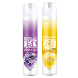 格绿 空气清新剂380ml四种香味 除臭净化喷雾剂380ml*2