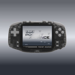 KONKR Pocket Advance 复古安卓掌机 MTK Helio G90T 经典横版复古迷你便携游戏掌机 冰透黑 4G+64G