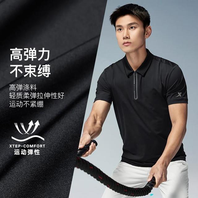 特步 男式短袖POLO衫 875229020079