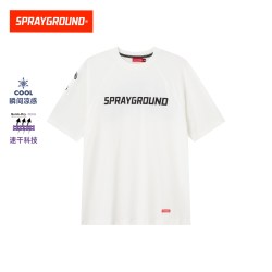 SPRAYGROUND 鲨鱼嘴凉感休闲吸湿速干短袖 透气凉感字母印花T恤夏