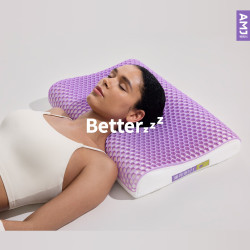 艾美家 乳胶枕头 3D护颈椎助睡眠 泰国进口天然乳胶枕芯 成人学生宿舍枕