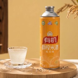 生龙 孝感米酒湖北特产有机鲜榨米酒桂花酒酿糯米酒醪糟汁大罐1L装