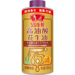 鲁花 食用油 高油酸花生油380ml （铁罐）油酸含量大于75%