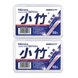 BMBO 经典牙线棒牙签剔牙线 二盒100支