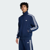 adidas 三叶草立领夹克2026新品春秋款 男女休闲时尚运动外套 KD8313 金玟庭同款 L