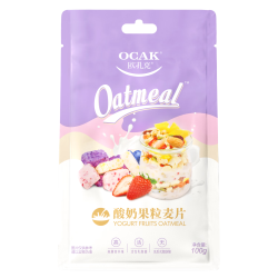 欧扎克 多种水果坚果燕麦片 酸奶果粒口味100g