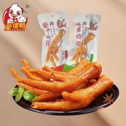 食品 鸭酱香泡鸡爪卤味32克凤爪香辣鸭掌休闲零食礼包追剧辣味袋装好吃