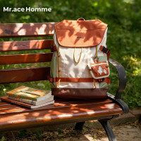 Mr.ace Homme 2026新款大容量轻便通勤电脑包高中生双肩包女生大学生上课书包男