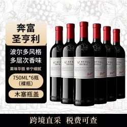 奔富 圣亨利 750ml*6瓶干红葡萄酒 澳大利亚原瓶进口