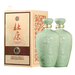 杜康 御藏青瓷浓香型白酒52度1.5L*2瓶整箱大坛纯粮食酒高粱酒自饮