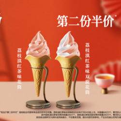 肯德基 2支荔枝滇红茶味花筒