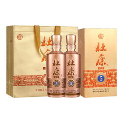 杜康 洛阳杜康老窖5浓香型白酒52度500ml*2瓶整箱绵柔口粮酒送礼婚庆宴