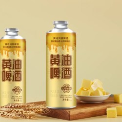 冰纯山 黄油风味啤酒1000ml罐装泡沫细腻网红爆款精酿啤酒