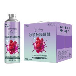 奢莉 冰镇西瓜星级冰葡萄杨梅见手青冰糖葫芦精酿啤酒11种混搭6罐