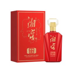 湘窖 湖湘经典浓香52度高度白酒礼盒500mL纯粮酒