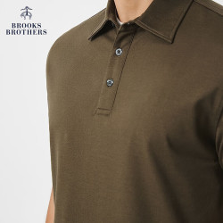 Brooks Brothers 3002 纯色刺绣logo Polo衫