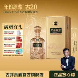 古井贡酒 年份原浆古20马年生肖酒 52度500mL*1瓶纪念酒