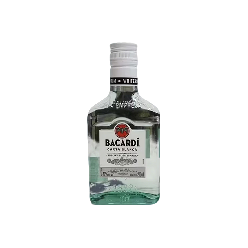 百加得 白朗姆酒 40度 200ml 基酒