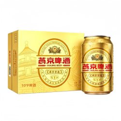 燕京啤酒 10°P京选啤酒330ml*24听